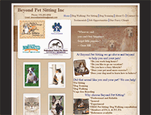 Tablet Screenshot of beyondpetsittingny.com